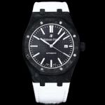 INA Factory Audemars Piguet Black Carbon Fibre Swiss eta Movement Replica Watch